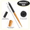 2 PCS Small Round Hair Brush,Mini Curl Brush Portable Circle Brush Roller Quiff Hair Combs Nylon Bristles Hair Styling Brush for Thin Hair, Short Hair, Bangs, Blow Drying, Lifting,Beard Brush for Men