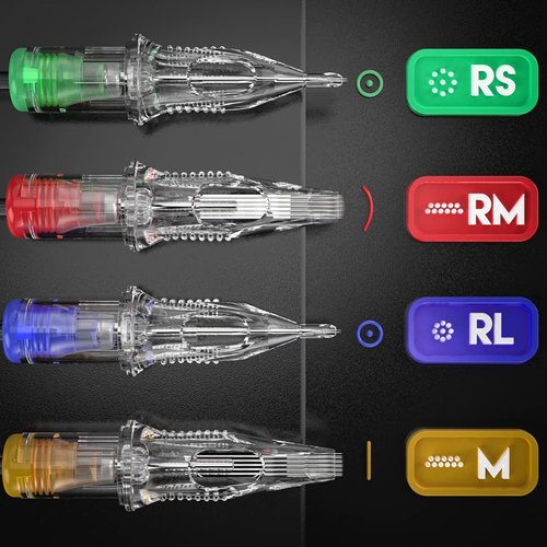 Dragonhawk 20Pcs Extreme Cartridges Disposable Tattoo Needle Standard 15 Curved Magnum (1215RM)