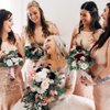 36pcs Bridesmaid Scrunchies Proposal Gifts 4.1inch square Hair Claws Bachelorette Claw Clip Hair Clips heart sunglasses Girls Stuff Cute Hair Clips for Wedding Party Favors (36pcs White&Pink)