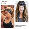 PROPOG Wide Headbands for Women, Head Bands for Women's Hair Elastic Turban Headband Boho Head Wraps Yoga Hair Bands African Hair Accessories-F
