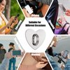 Qianyu 16 Pcs Cell Phone Ring Holder Grips 360°Rotation Finger Ring Stand Heart Cute Universal Adhesive Metal Hook Kickstand for DIY Sticky Cell Case Pad Charms Tablet Hanging Supplies Accessories