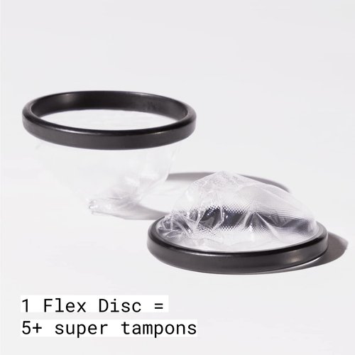 Flex Menstrual Discs | Disposable Period Discs | Reduce Cramps & Dryness | Beginner-Friendly Tampon Alternative | Capacity of 5 Super Tampons | Made in Canada | 3-Pack (36 Total Count)