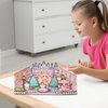 BROVITI DIY Fun 3D Princess Castle Scenes Paper Activities Art Craft Make Your Own Princess Dress-Up Sticker Craft Supplies for Relief Stress Pass The Time for Anyone Who Loves Creative Play