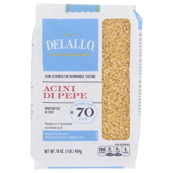 Delallo Acini Di Pepe Bag Pasta No 70 (16x16oz)