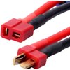 Youme 4pcs EC5 to Deans T Male Female Plug Connector Adapter Conversion Cable Wire for RC Lipo Battery Balance Charger RC Car Truck Boat Motor Controller ESC