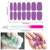168 Pieces 12 Sheets Full Wrap Nail Polish Stickers Self Adhesive Glitter Gradient Marble Color Nail Decal Strips with Glass Nail File for Women Girls DIY Nail Craft (Elegant Style)