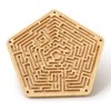 Labyrinth Board Game with Two Metal Balls,Wooden Marble Maze Games,Marbles-Balancing & Strategy Game, Brain Teasers Puzzle Toy Gifts for Kids Teens Adults