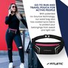 Fitletic Modern Sports Running Belt For Men & Women – Water Resistant Pouch - Fits All Smart Phones- Lightweight, Low Profile Design –Lycra Coated With Inner Card Organizer Pocket