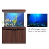 GLOGLOW Aquarium Poster, 3D Effect Underwater Background Sticker Thicken PVC Adhesive Static Cling Backdrop Fish Tank Decorative Paper(61×41cm)