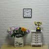 1pcs Miniature Metal Modern Square Wall Clock - Timeless Living Room Decor (1/12 Or 1/6 Scale) for OB11, BJD, Blythe Dolls Accessories (Black)
