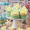 mdgfge 20Pcs Christmas Cupcake Toppers Snowflake Shapes Acrylic Gold Mirror Engraved Cake Topper Snowflake Cake Dessert Decors for Christmas Theme Winter Holiday Party Supplies