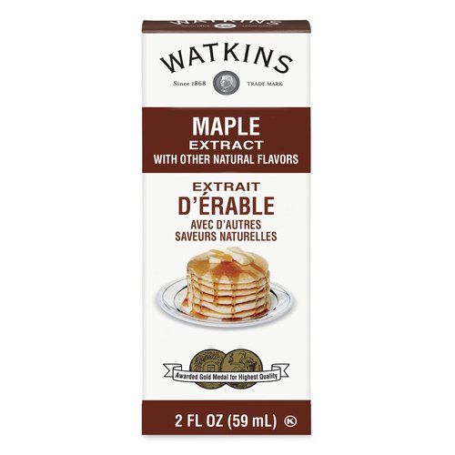Watkins Maple Extract with Other Natural Flavors, 2 oz. Bottles, Pack of 6 (Packaging May Vary)