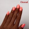 Ozzeal Coral Gel Polish Set,2 Pcs Light Coral Pink Orange Peach Gel Nail Polish Spring Summer Soak off LED UV Gel Nail Polish Art Starter Manicure Salon DIY Nail Gel Polish 0.5 Fl Oz
