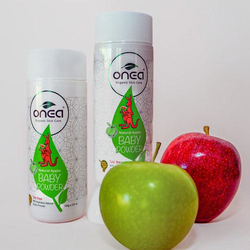 ONEA Baby Barrier Balm and Natural Apple Baby Powder - Talc-Free Natural Body Powder - Gentle Diaper Rash Cream for Sensitive Skin - 2 pc