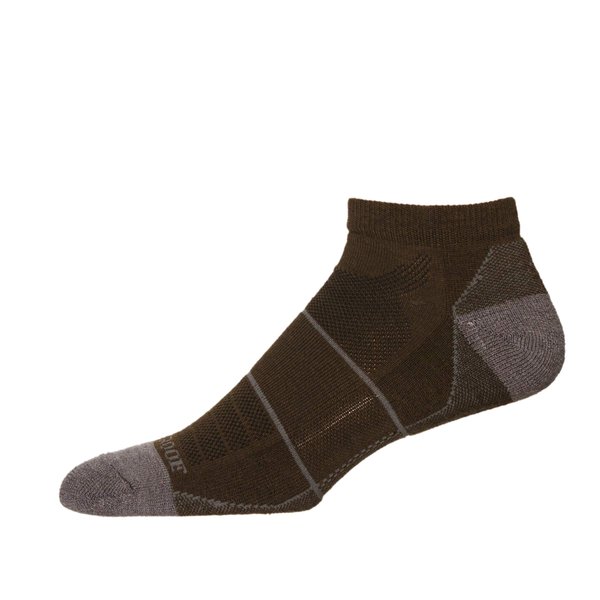 Bear Proof Merino Wool No Show Max Patch NC (GREEN, 9-11)