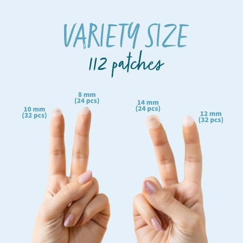 CLAENE Acne Patch Pimple Patch - Invisible | Cruelty-Free | Hydrocolloid | Blemish Spot | Facial Stickers | Acne Spot Dots | Pimple Free, For Face (112 Count (Pack of 1))