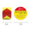 MOLTRES Waterproof Reflective Tape,Red & Yellow 2inch X 30Feet Conspicuity Adhesive Safety Tape,High Visibility Arrow Hazard Warning Reflector Tapes for Trucks Trailer Vehicle Outdoor Signs