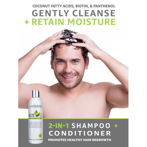 Formula 82S Hair Restoration Shampoo | DHT Blocking Shampoo & Conditioner with Saw Palmetto, Biotin & Essential Nutrients | Formulated for Thinning Hair | For Men & Women