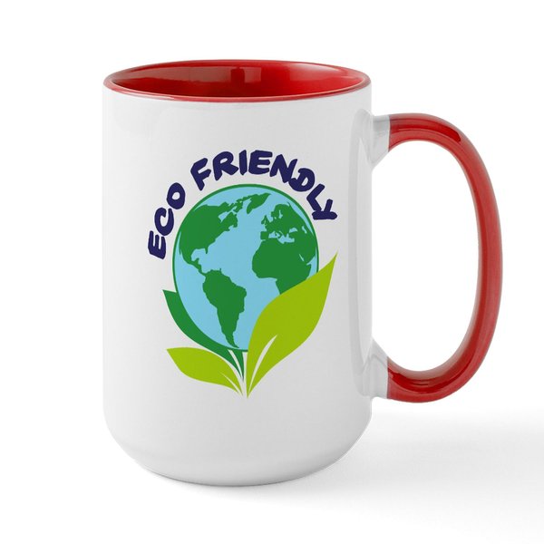 CafePress Eco Friendly Large Mug 15 oz (444 ml) Ceramic Coffee Mug