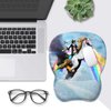 Funny Cat Mouse Pad Wrist Support | Ergonomic Gel Mouse Pad with Wrist Rest | Comfortable Computer Mouse Pad for Laptop | Pain Relief Mousepad with Non-Slip PU Base | Gaming Mouse Pad for Computer