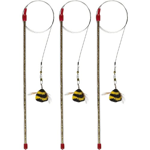 GoCat Cat Catcher Da Bee Cat Toy 3 Pack