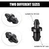 60 Pieces Drip Irrigation 1/4" Barbed Tubing End Plugs,Barbed Connectors End Cap for Drip or Sprinkler Systems