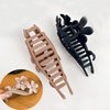 4PCS Flower Clips for Hair Matte Medium Hair Clips for Women Hair Claw Clips for Thin Hair Hold Long Thin Floral Hair Clip for Self-Hair Cute Hair Claw Clip Accessories
