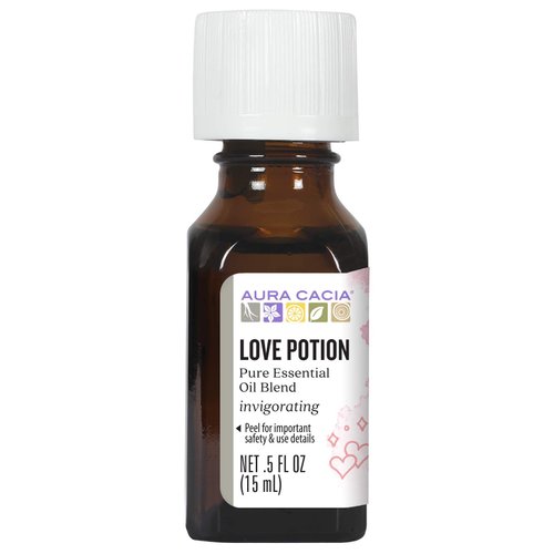 Aura Cacia Love Potion Essential Oil Blend | 0.5 fl. oz.