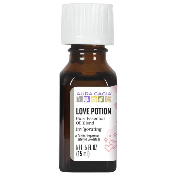 Aura Cacia Love Potion Essential Oil Blend | 0.5 fl. oz.
