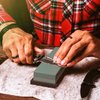 Sharp Pebble Premium Whetstone Knife Sharpening Stone 2 Side Grit 400/1000 Wetstone Kit -Wet Stone Kitchen Knife Sharpener with Flattening Stone & NonSlip Rubber Base