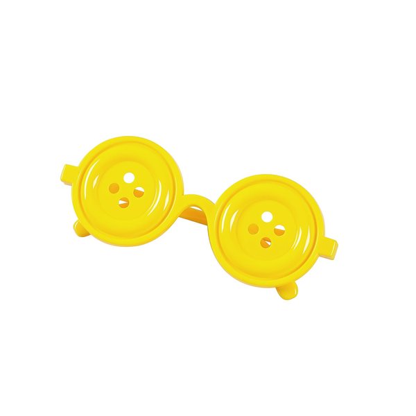 ANZWTLOYY Button Eyes Glasses Coraline Merchandise Halloween Costume Stuff Accessories Age 6-20(Yellow)