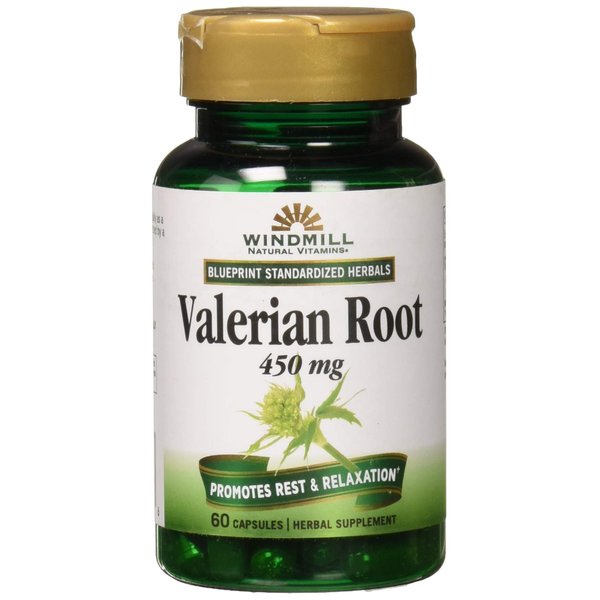 Valerian Root 450mg Extract 60 Caps by Windmill