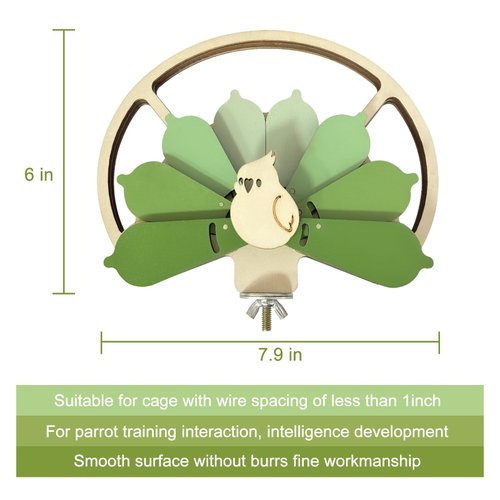 LUKHMELF Bird Toys,Foraging Toys for Birds,Parrot Training Interactive Toys,Wooden Bird Perch,Bird Cage Accessories for Conure Cockatiel Parakeet Budgies Lovebird Parrotlet