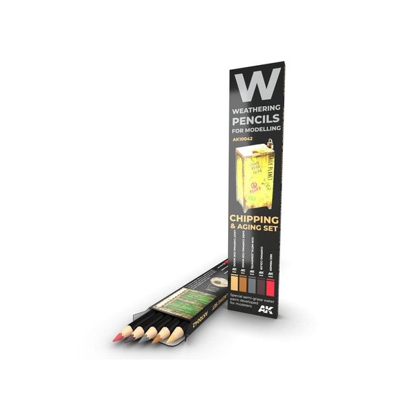 AKI Weathering Pencil Set - Chipping and Aging