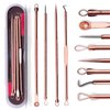 Blackhead Remover Pimple Comedone Extractor Tool Best Acne Removal Kit - Treatment for Blemish, Whitehead Popping, Zit Removing for Risk Free Nose Face Skin with Case (Rose)