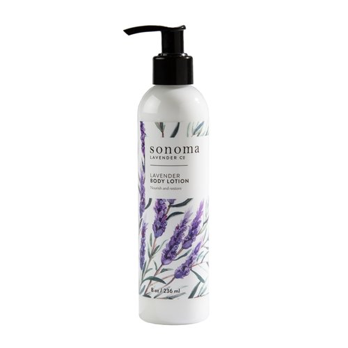 Sonoma Lavender Aromatherapy Lavender Lotion for Dry Skin, Body Moisturizer, All Natural Body Lotion to Revitalize and Moisturize for Smoother Skin, 8oz