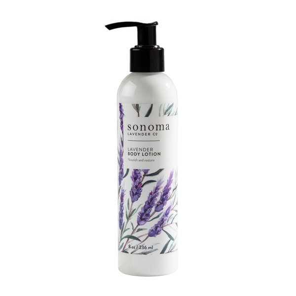 Sonoma Lavender Aromatherapy Lavender Lotion for Dry Skin, Body Moisturizer, All Natural Body Lotion to Revitalize and Moisturize for Smoother Skin, 8oz