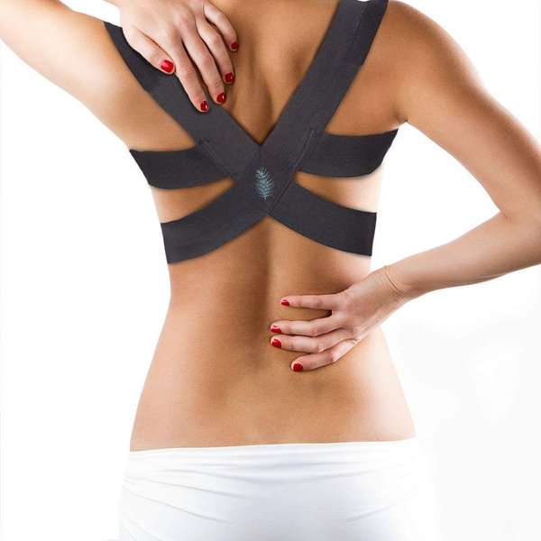 Berlin & Daughter Posture Corrector - Fully Adjustable Breathable Clavicle Chest Back Support Brace for Improves Posture & Provide Lumbar Support Back Pain Relief - Perfect for Men & Women - Small