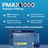 PMAX1000 Potassium Supplement Powder 1000mg, High Dose 4-Type Potassium Blend with Citrate, Chloride, Gluconate & Bicarbonate, Electrolyte, Kidney & Heart Support Supplement (36 Travel-Ready Packets)