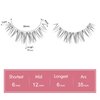 Dorisue Natural Lashes Round Shape with Eye-openning effect Criss crossed eyelashes with invisable strong band 3 pairs Set Q11