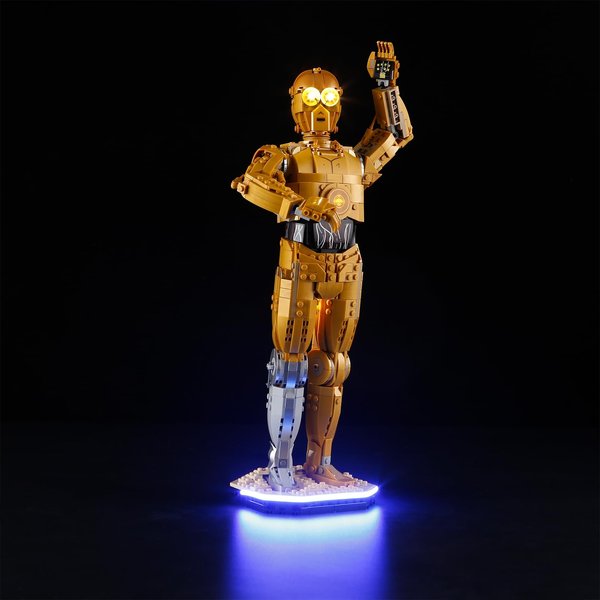 Mililier LED Light Kit for Lego 75398 C-3PO Set, Compatible with Lego 75398 Building Blocks Model(Not Include Blocks Set)