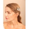 BERYUAN Clear Crystal Teardrop Hair Comb for Women Rhinestone Wedding Hair Accessory for Bride Bridesmaid Prom Hair Pieces (Rose Gold)