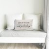 Knibeo Give It to God and Go to Sleep, Decorative Pillows Cover for Bed, Throw Pillows Cover for Bed, 12x20 Inch Pillow Case, Decorative Bed Pillows Cover for Bedroom(12x20, Cream-Coloured)