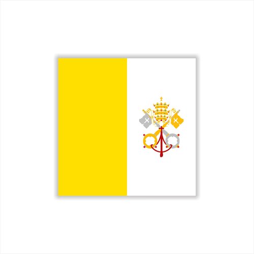Womaha 30 Temporary Vatican Flag Tattoos Fans Face Tattoo Stickers for Adults Kids Group Activity Props
