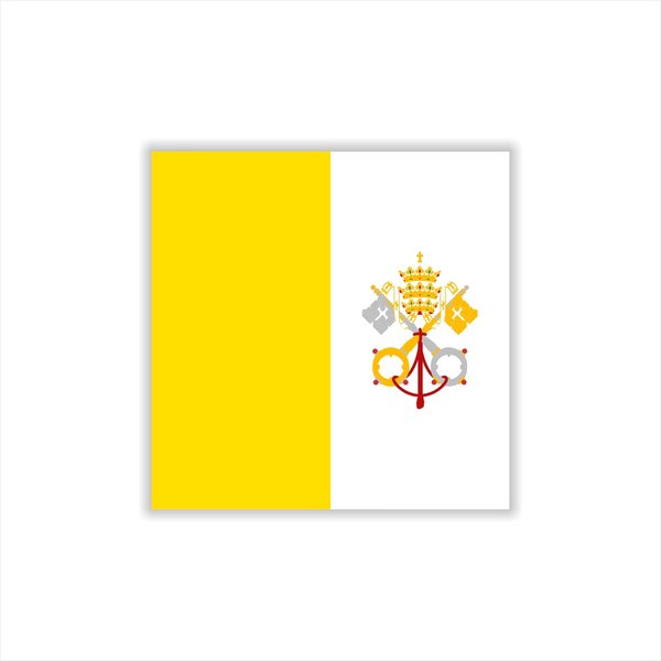 Womaha 30 Temporary Vatican Flag Tattoos Fans Face Tattoo Stickers for Adults Kids Group Activity Props