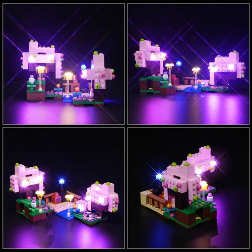 LED Lighting Kit for Lego The Cherry Blossom Garden, Creative Light for Lego 21260 Model Kit (Lights Only, No Lego Models)