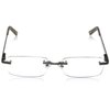 Foster Grant Men's Blake Square Reading Glasses, Gunmetal/Transparent, 59 mm, 1.50