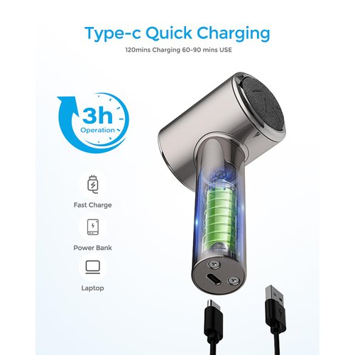 Electric Foot Callus Remover (with Dander Vacuum) Rechargeable Electric Callus Remover For Feet,Electric Pedicure Electric Foot File Kit,Professional Pedi Feet Care Tool For Dead,Hard Cracked Dry Skin