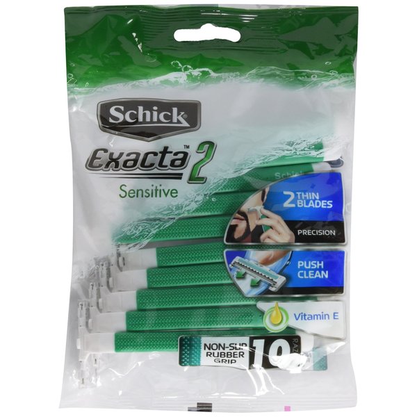 Schick Exacta2 Sensitive Disposable Razor 20p (10 Count x 2Pack)