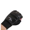 Wonzone Half Finger Taekwondo Training Boxing Gloves, Taekwondo/Muay Thai Training/Punching Bag Gym Half Mitts Sparring Gloves (Black, Medium)